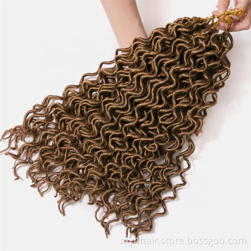 curly 16 inch Crochet Braid hair 75g/pack,24 strands/pack Synthetic Braiding Hair extensions Soft Dread Locks Crochet Braids